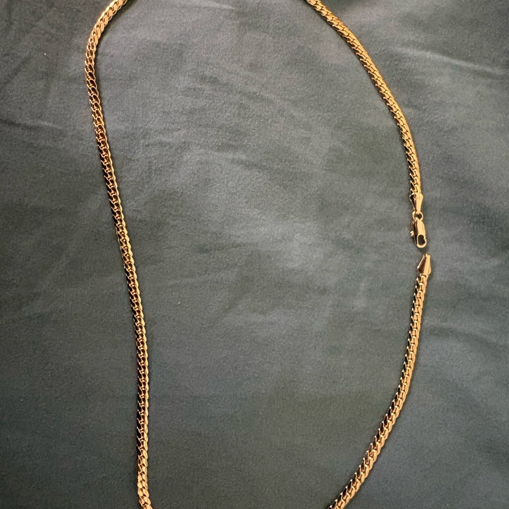 Elegant Gold Chain Necklace. 14k Gold plated over stainless steel